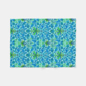 William Morris Hyacinth Print, Cerulean Blue Fleecedecke (Vorderseite (Horizontal))