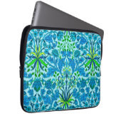 William Morris Hyacinth Print, Cerulean Blue Laptopschutzhülle (Vorne Rechts)