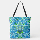 William Morris Hyacinth Print, Cerulean Blue Tasche (Rückseite)