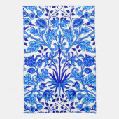 William Morris Hyacinth Print, Cobalt Blue & White Geschirrtuch (Vertikal)