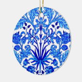 William Morris Hyacinth Print, Cobalt Blue & White Keramik Ornament (Links)