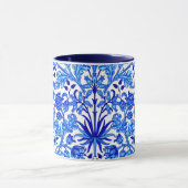 William Morris Hyacinth Print, Cobalt Blue & White Tasse (Zentrum)