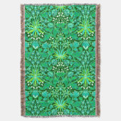 William Morris Hyacinth Print, Emerald Green Decke (Vorderseite Vertikal)