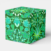 William Morris Hyacinth Print, Emerald Green Geschenkschachtel (Rückseite)