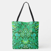 William Morris Hyacinth Print, Emerald Green Tasche (Rückseite)