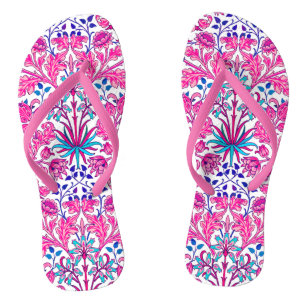 William Morris Hyacinth Print, Fuchsia Pink Badesandalen