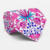 William Morris Hyacinth Print, Fuchsia Pink Krawatte (Gerollt)