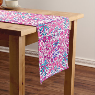 William Morris Hyacinth Print, Fuchsia Pink Kurzer Tischläufer