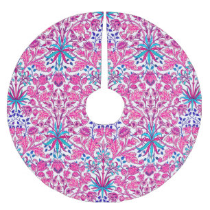William Morris Hyacinth Print, Fuchsia Pink Polyester Weihnachtsbaumdecke