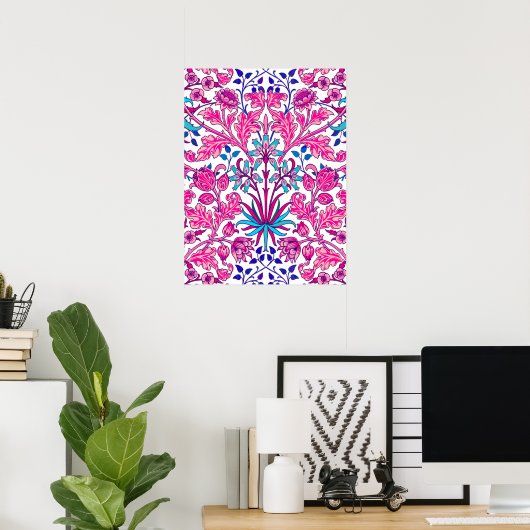 William Morris Hyacinth Print, Fuchsia Pink Poster (Heimbüro)