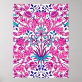 William Morris Hyacinth Print, Fuchsia Pink Poster (Vorne)
