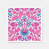 William Morris Hyacinth Print, Fuchsia Pink Serviette (Vorderseite)