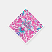 William Morris Hyacinth Print, Fuchsia Pink Serviette (Ecke)