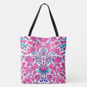 William Morris Hyacinth Print, Fuchsia Pink Tasche (Rückseite)