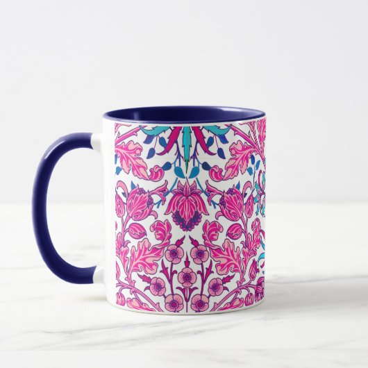 William Morris Hyacinth Print, Fuchsia Pink Tasse (Links)