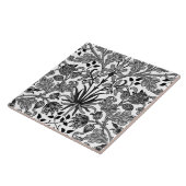 William Morris Hyacinth Print, Grau, Schwarz & Wei Fliese (Seite)
