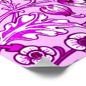 William Morris Hyacinth Print, Lavender und Violet Poster (Ecke)