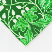 William Morris Hyacinth Print, Lime Green Fleecedecke (Ecke)