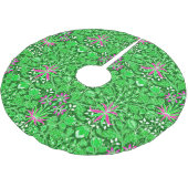 William Morris Hyacinth Print Limon & Emerald Gree Polyester Weihnachtsbaumdecke (Schrägansicht)