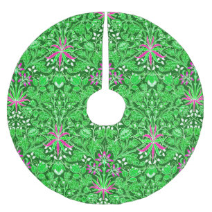 William Morris Hyacinth Print Limon & Emerald Gree Polyester Weihnachtsbaumdecke