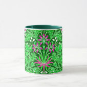 William Morris Hyacinth Print Limon & Emerald Gree Tasse (Zentrum)