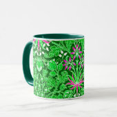 William Morris Hyacinth Print Limon & Emerald Gree Tasse (Vorderseite Links)
