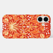 William Morris Hyacinth Print, Mandarin Orange Case-Mate iPhone Hülle (Rückseite (Horizontal))