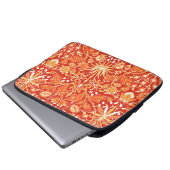 William Morris Hyacinth Print, Mandarin Orange Laptopschutzhülle (Vorne Knopf)