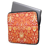 William Morris Hyacinth Print, Mandarin Orange Laptopschutzhülle (Vorderseite Links)