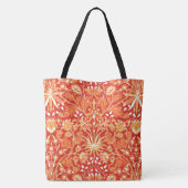 William Morris Hyacinth Print, Mandarin Orange Tasche (Rückseite)