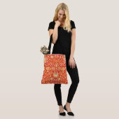 William Morris Hyacinth Print, Mandarin Orange Tasche (Am Model)
