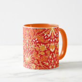 William Morris Hyacinth Print, Mandarin Orange Tasse (VorderseiteRechts)