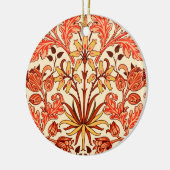 William Morris Hyacinth Print, Orange und Rust Keramikornament (Links)