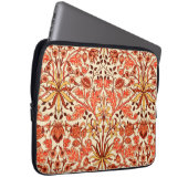 William Morris Hyacinth Print, Orange und Rust Laptopschutzhülle (Vorne Rechts)