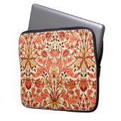 William Morris Hyacinth Print, Orange und Rust Laptopschutzhülle (Vorderseite Links)