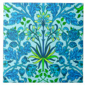William Morris Hyacinth Print, Sky Blue Fliese (Vorderseite)