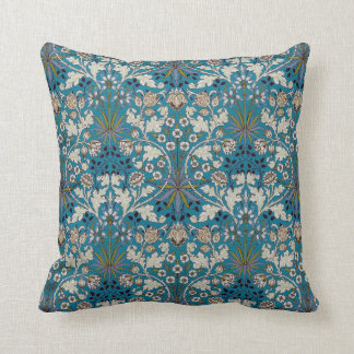 William Morris Hyacinth Print, Vintages Blau Kissen