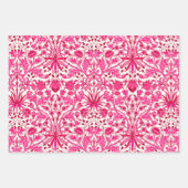 William Morris Hyacinths, Schwarz/Weiß, Rosa, Blau Geschenkpapier Set (Vorderseite 2)