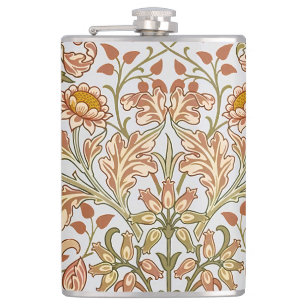 William Morris Hyazinthen Blumen Botanische Kunst Flachmann