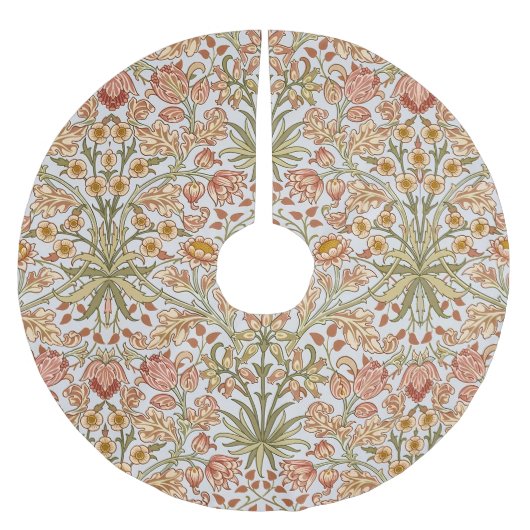 William Morris Hyazinthen Blumen Botanische Kunst Polyester Weihnachtsbaumdecke (Vorderseite)