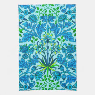 William Morris-Hyazinthen-Druck, Cerulean Blau Handtuch