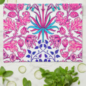 William Morris-Hyazinthen-Druck, Fuchsien-Rosa Küchentuch (Gefaltet)