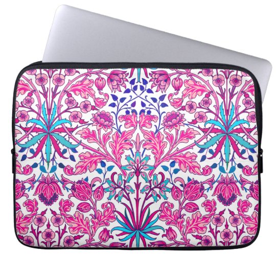 William Morris-Hyazinthen-Druck, Fuchsien-Rosa Laptopschutzhülle