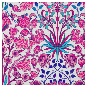 William Morris-Hyazinthen-Druck, Fuchsien-Rosa Stoff