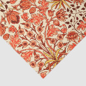 William Morris-Hyazinthen-Druck, Orange und Rost Seidenpapier (Ausschnitt)