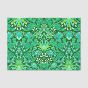 William Morris-Hyazinthen-Druck, Smaragdgrün Seidenpapier