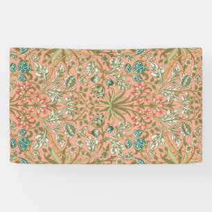 William Morris Hyazinthen-Muster Staubrose Banner