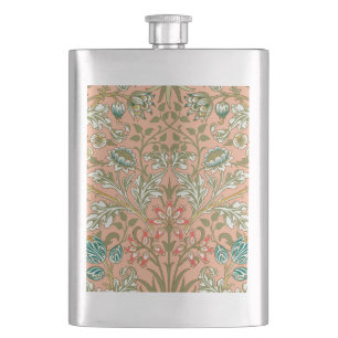 William Morris Hyazinthen-Muster Staubrose Flachmann