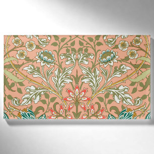 William Morris Hyazinthen-Muster Staubrose Namenschild