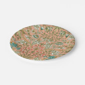 William Morris Hyazinthen-Muster Staubrose Pappteller (Schrägansicht)